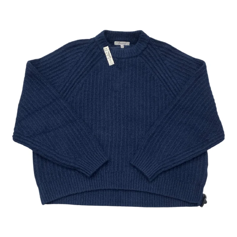 Women's Shirred SweatersSweater By Madewell In Navy, Size: S