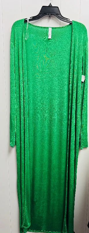 Women's Shawl Collar SweatersCardigan By goodtimeusa In Green, Size: Xs