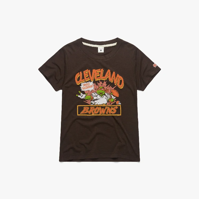 Women's Cotton BlouseWomen's TMNT Michelangelo x Cleveland Browns