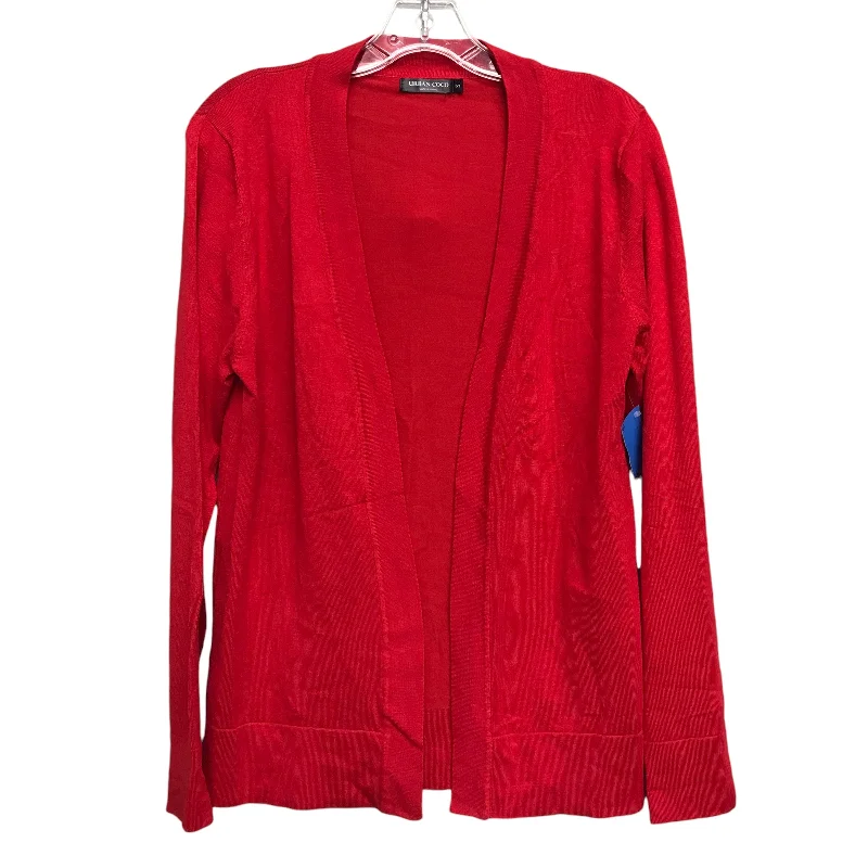 Women's Loose Fit SweatersSweater Cardigan By Urban Coco In Red, Size:S