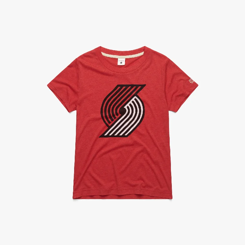 Women's Blouse with Shirt CollarWomen's Portland Trail Blazers Logo