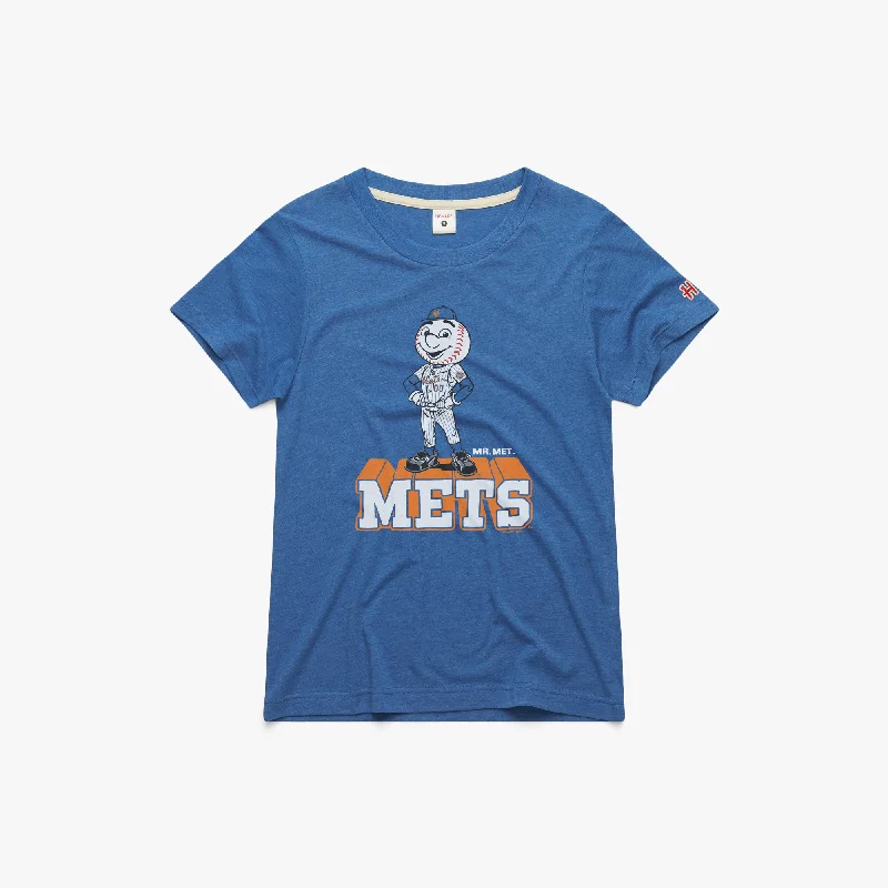 Women's Blouse with Fur TrimWomen's New York Mets Mr. Met