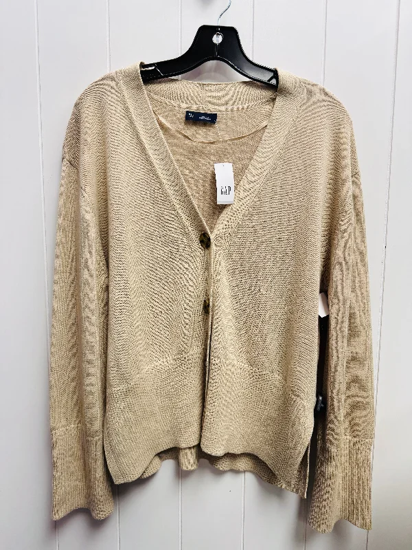 Women's Square Neck SweatersSweater Cardigan By Gap In Cream, Size: Xs