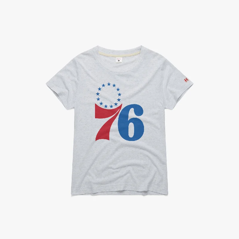 Women's Blouse with Shirt CollarWomen's Philadelphia 76ers Logo