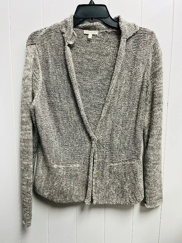 Women's Sweetheart Collar SweatersSweater Cardigan By Eileen Fisher In Grey, Size: S