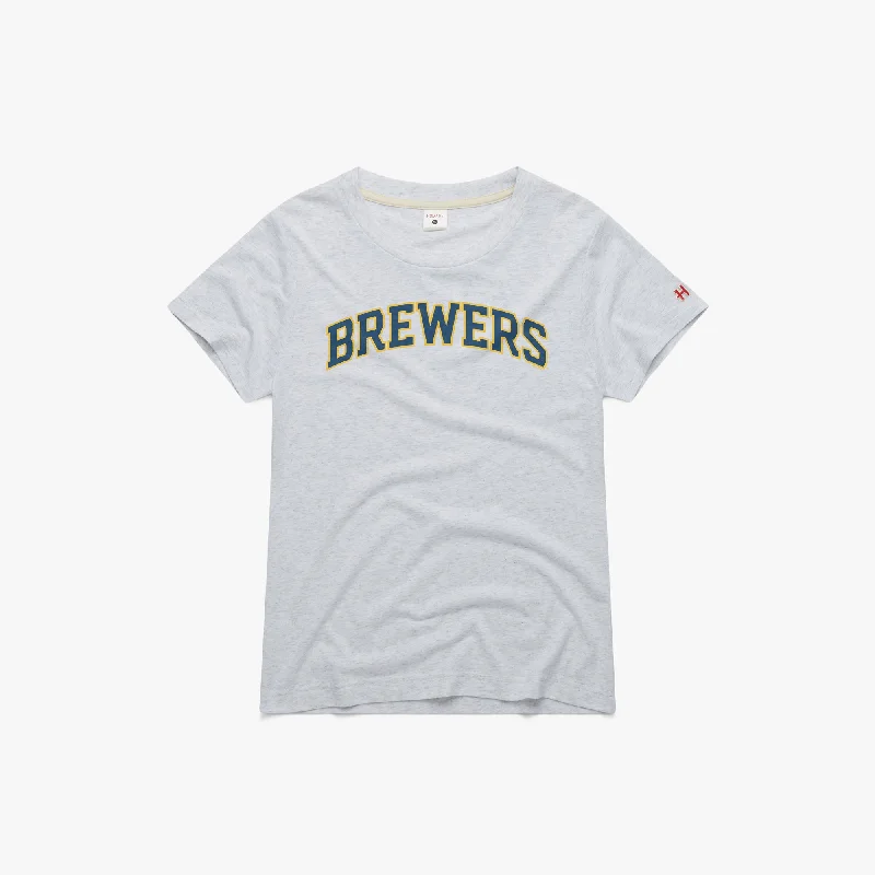 Women's Blouse with Mandarin CollarWomen's Milwaukee Brewers Jersey Logo