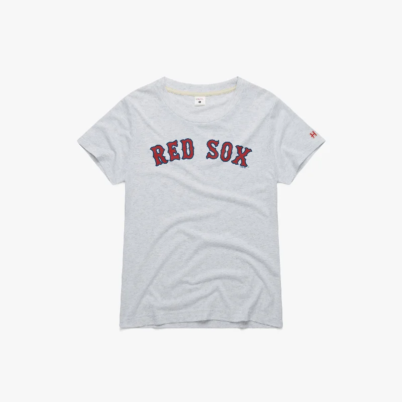 Women's Blouse with Long LengthWomen's Boston Red Sox Jersey Logo