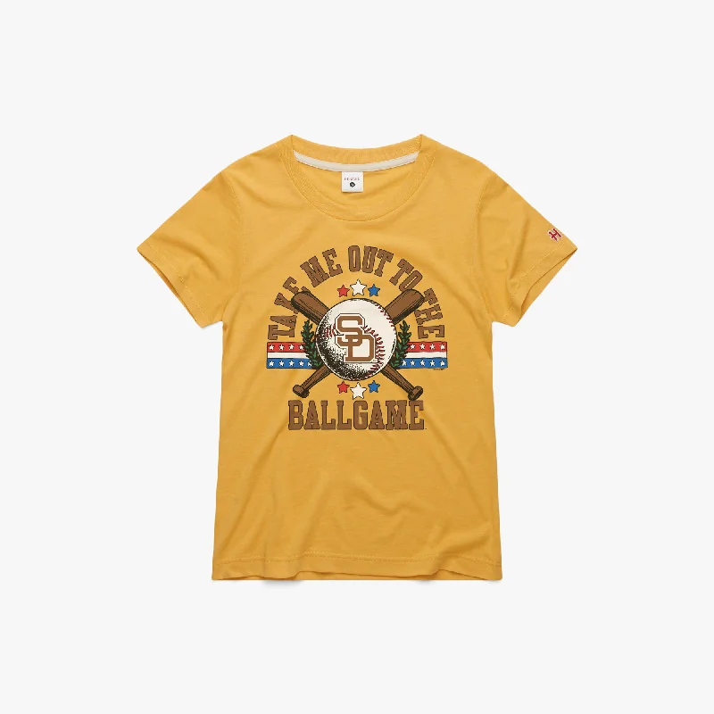 Women's Blouse with Narrow CollarWomen's San Diego Padres Take Me Out To The Ballgame