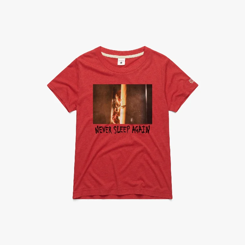 Women's Blouse with Collarless DesignWomen's Nightmare On Elm Street Never Sleep Again