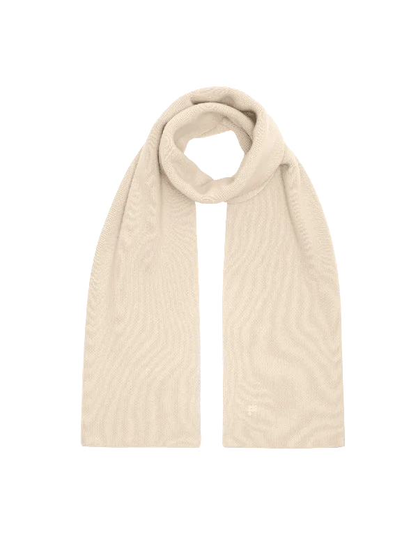 Women's Blouse for SchoolDNA Recycled Cashmere Scarf—ecru ivory