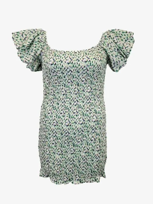 Women's Sheath DressesPetal + Pup Mint Shirred Bodycon Garden Party Dress Size 14