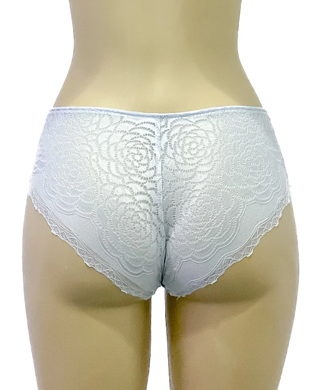 plus-size lace panties with a high-waisted design for all-day comfortMarla Hipster-Ice Blue