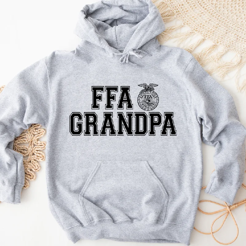 Women's Hooded Sweatshirts with Fitted WaistFFA Grandpa Emblem Hoodie (S-3XL) Unisex - Multiple Colors!