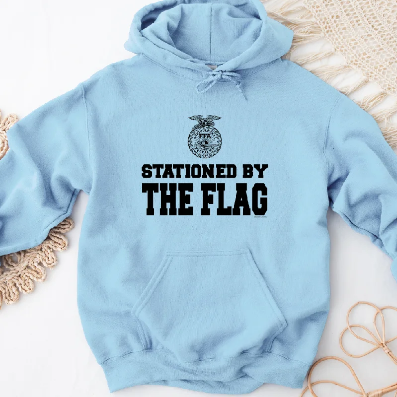 Women's Hooded SweatpantsStationed By The Flag Emblem Hoodie (S-3XL) Unisex - Multiple Colors!