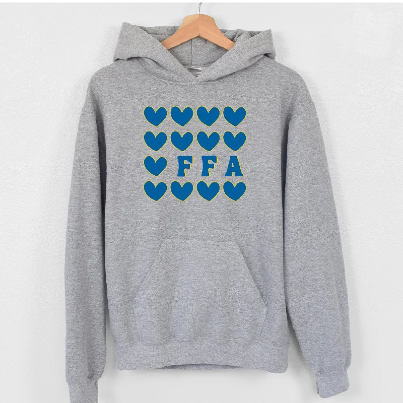 Women's Hooded Sweatshirts with Ribbed WaistFFA Hearts Hoodie (S-3XL) Unisex - Multiple Colors!