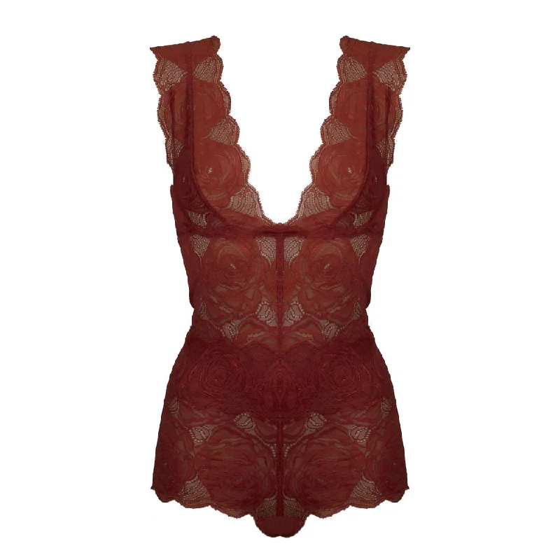 full-body shaper with built-in panties for conveniencePaloma Casile Bodysuit June | TERRACOTTA