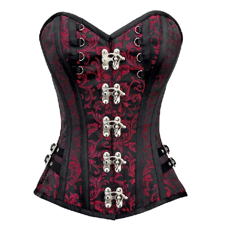 open-bust waist trainer with lace details for a feminine touchGamage Gothic Corset