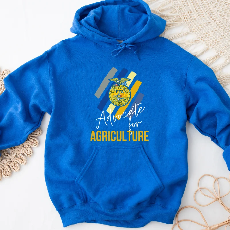 Women's Hooded Sweatshirts with Flannel LiningEmblem Agvocate For Agriculture Color Hoodie (S-3XL) Unisex - Multiple Colors!