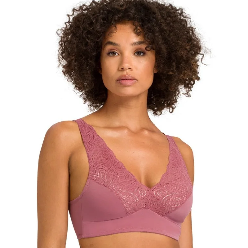 padded plunge sports braHANRO Janna Soft Cup Bra