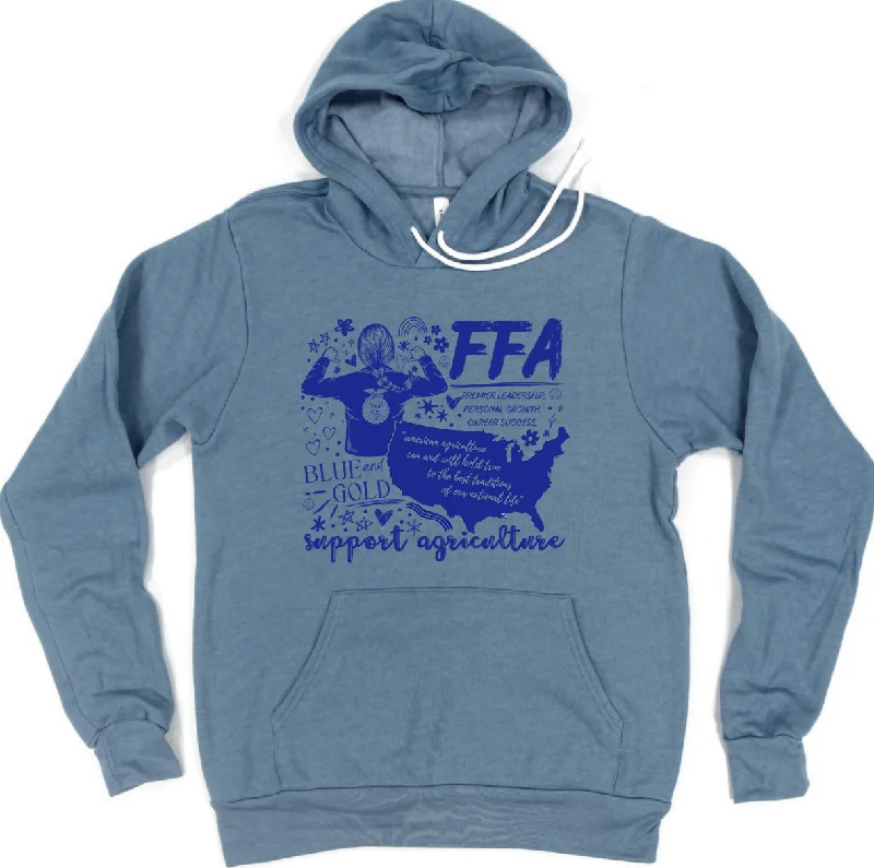 Women's Hooded Sweatshirts with ZipperRetro FFA Hoodie (S-3XL) Unisex - Multiple Colors!