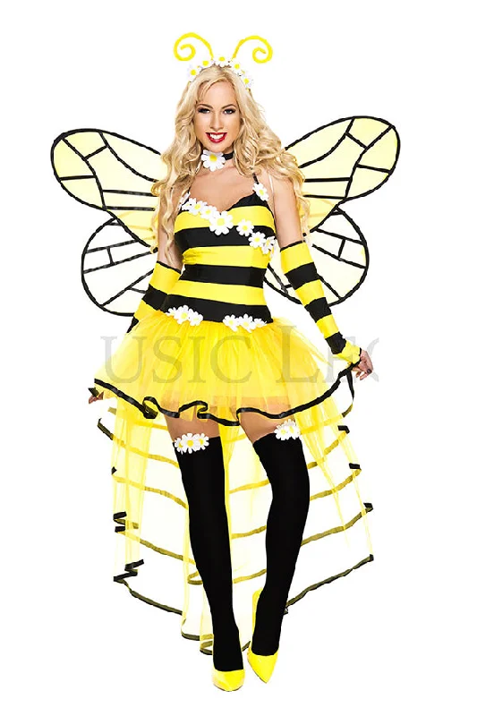 women's pajamas for loungingSix Pieces Deluxe Queen Bee Costume Set