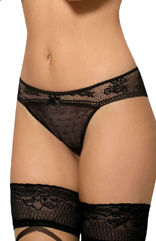 stretch lace panties with a sheer lace waistband for a seductive appealRoza Rosi Brief