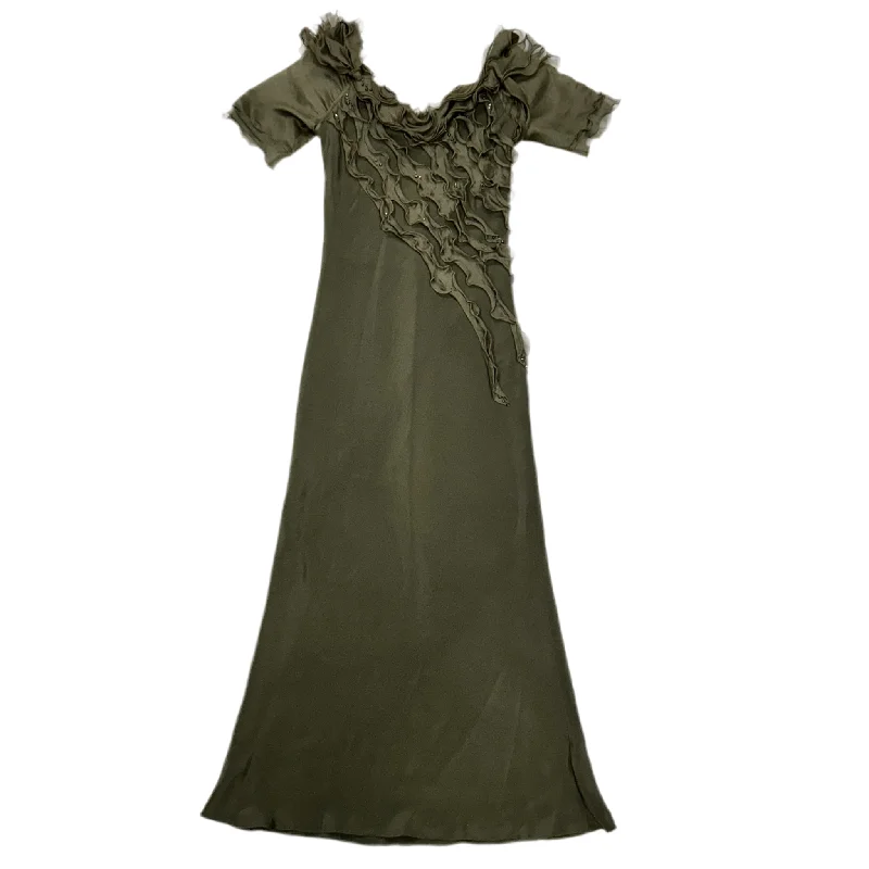 Women's Lapel Collar DressesDress Party Long By Carol Peretz In Green, Size: M