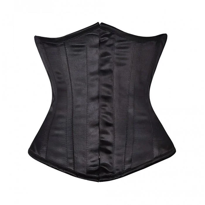 firm-compression bodysuit for jumpsuitsWanda Black Underbust Corset