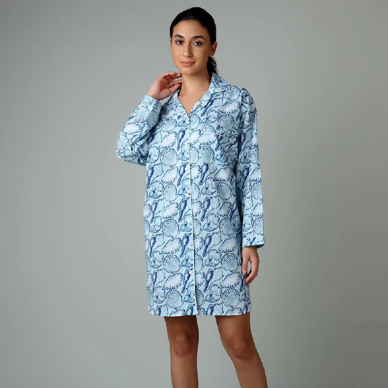 women's pajamas for those who want to feel pampered and lovedShells on the Beach Nightshirt