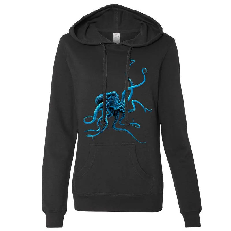 Women's Hooded Sweatshirts with Linen LiningOctopus Ladies Lt./Wt. Hoodie