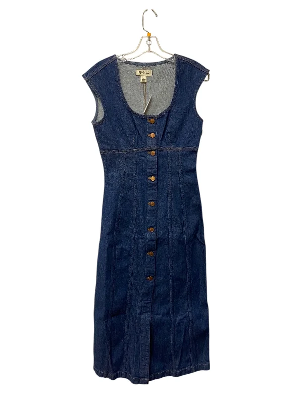 Women's Asymmetrical DressesDress Casual Maxi By Madewell In Blue Denim, Size: 0