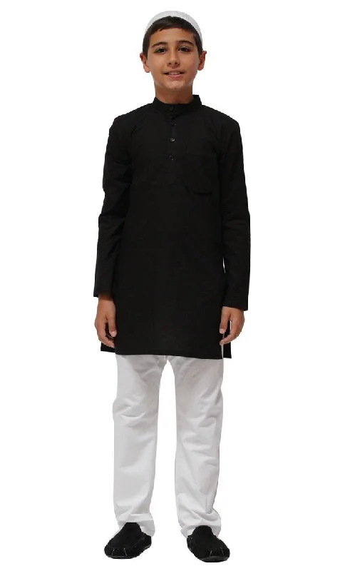 Women's Hooded Sweatshirts with Tight WaistBoys Cotton Kurta Set