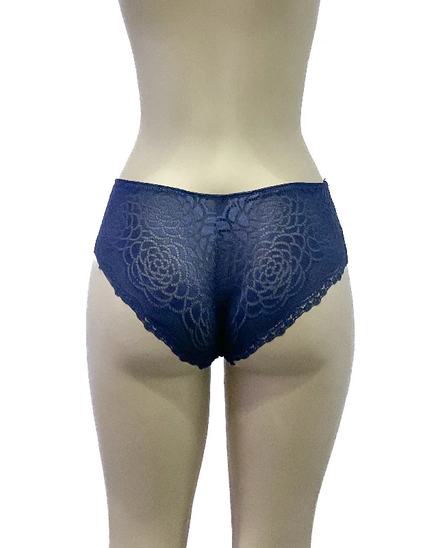 seamless lace panties for a smooth look under clothesMarla Hipster- Indigo Blue