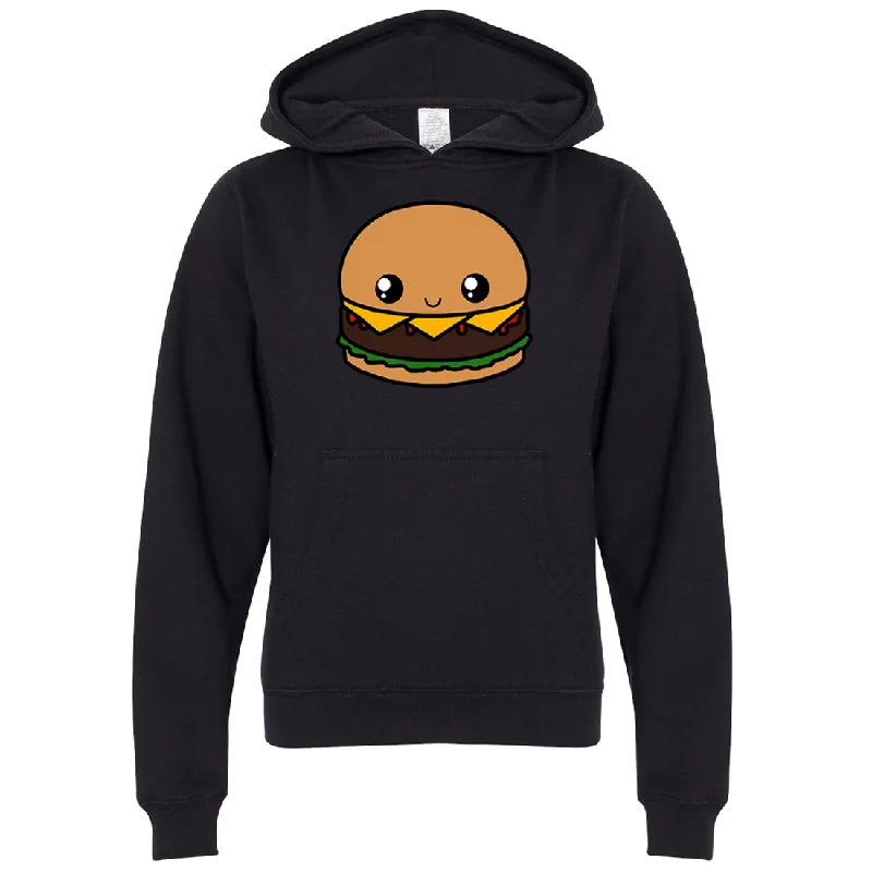 Women's Hooded Sweatshirts with Geometric LiningKawaii Burger Premium Youth Sweatshirt Hoodie