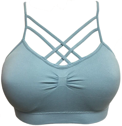 underwire bra with side support2-Strap X-Cross Padded Bralette