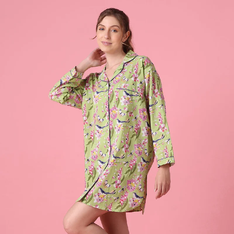 women's pajamas with pockets on the chestParadiso Nightshirt