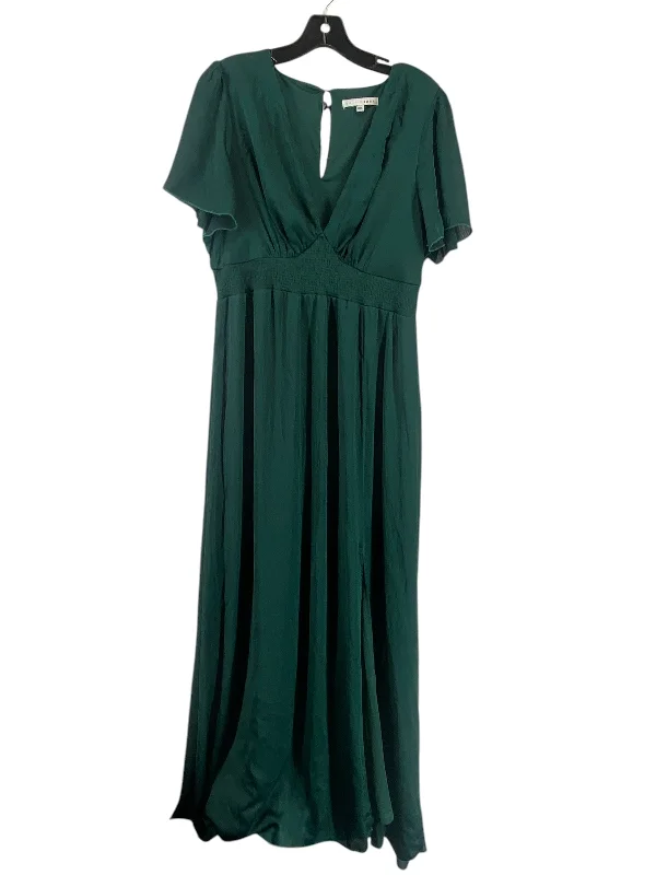 Women's Wide-Neck DressesDress Party Long By Clothes Mentor In Green, Size: Xxl