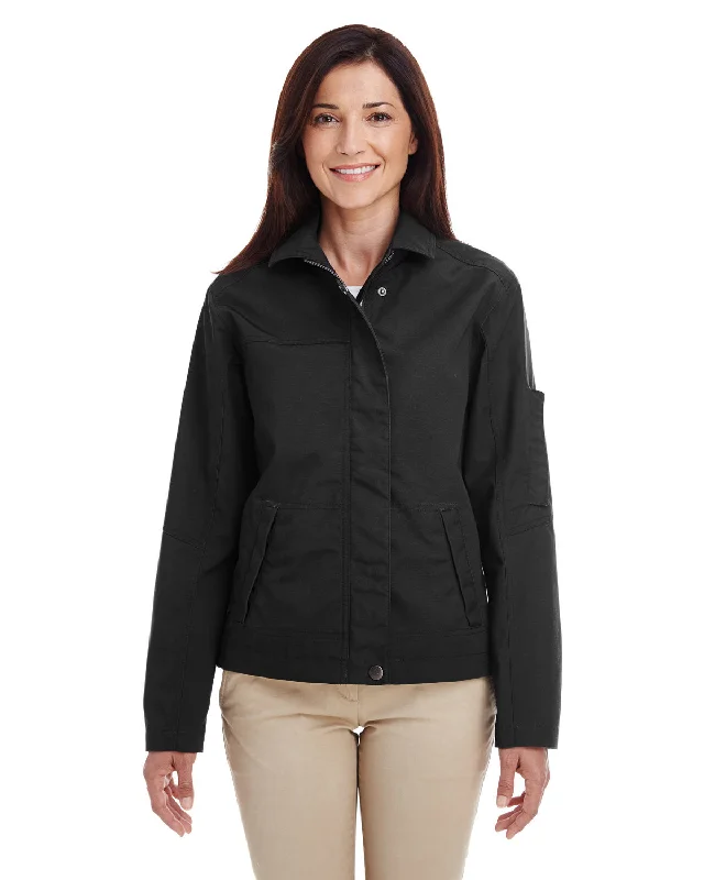 Women's Coats with ZipperHarriton Ladies' Auxiliary Canvas Work Jacket M705W