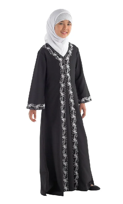 Women's Hooded Sweatshirts with Cozy FabricHenna Girls Abaya