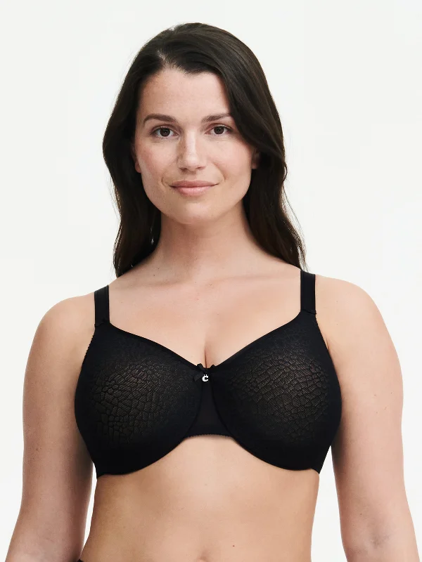 strapless bra with silicone stripsC Magnifique Seamless Unlined Minimizer - Black