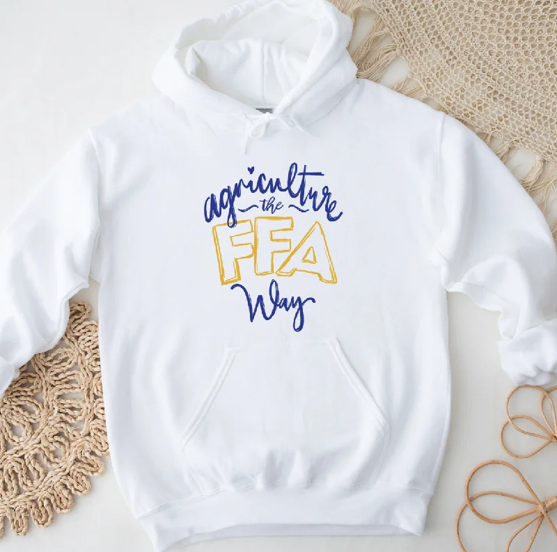 Women's Hooded Sweatshirts with Sherpa LiningAgriculture the FFA Way Hoodie (S-3XL) Unisex - Multiple Colors!