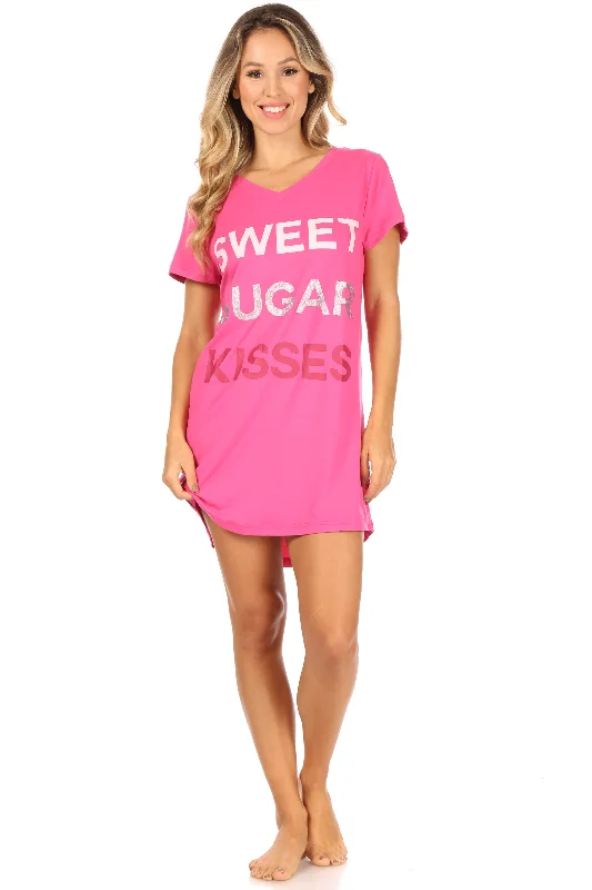 women's pajamas with a relaxed fitSweet Sugar Kisses Nightshirt