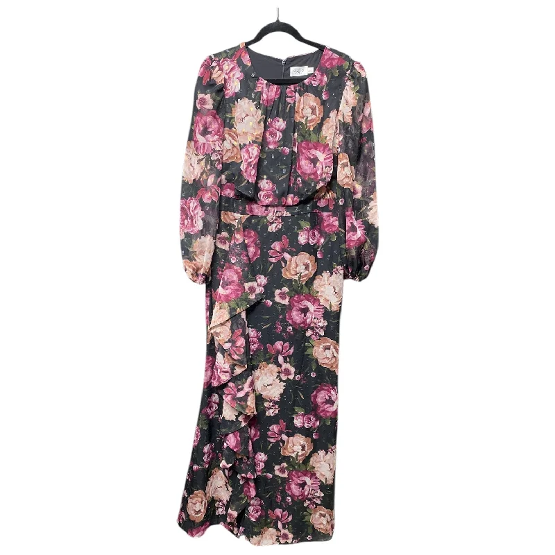 Women's Sleeveless DressesDress Casual Maxi By Eliza J In Floral Print, Size: 14