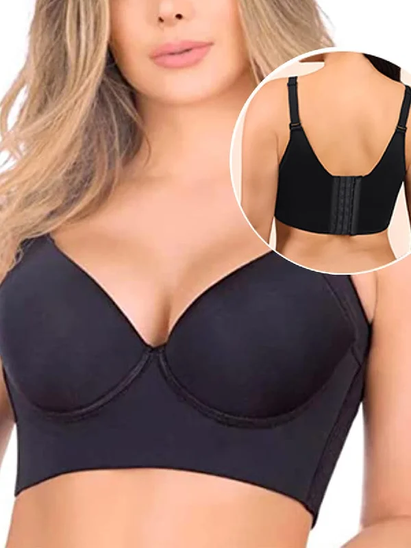 underwire bra with side supportFupa bra Deep Cup Bra Hides Back Fat Diva