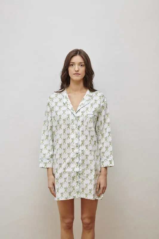 women's pajamas for a night of deep sleepLorient Block Print Nightshirt - Sale