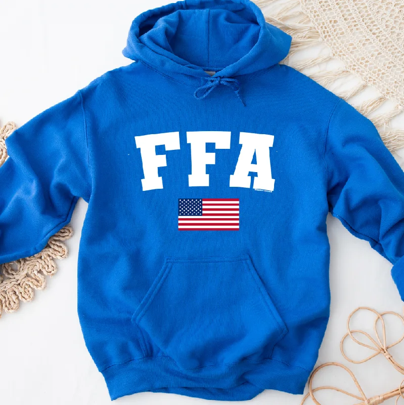 Women's Hooded Sweatshirts with Velcro ClosureFFA Flag Hoodie (S-3XL) Unisex - Multiple Colors!