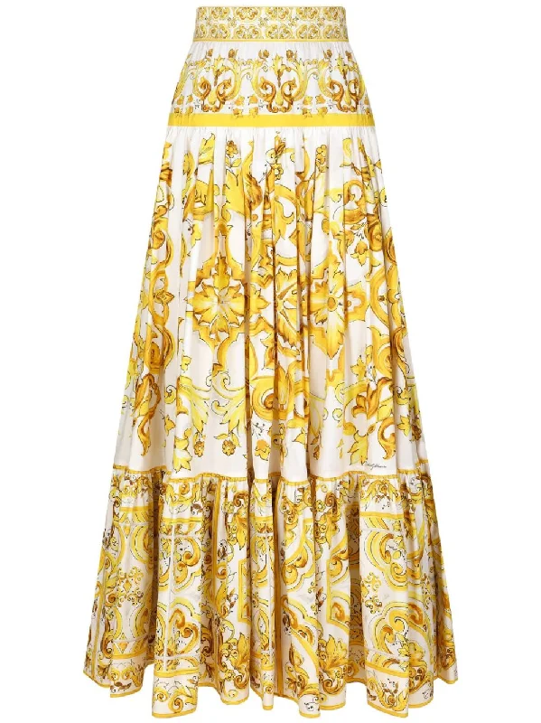 Women's Collarless SkirtsDolce & Gabbana Women's Skirts yellow