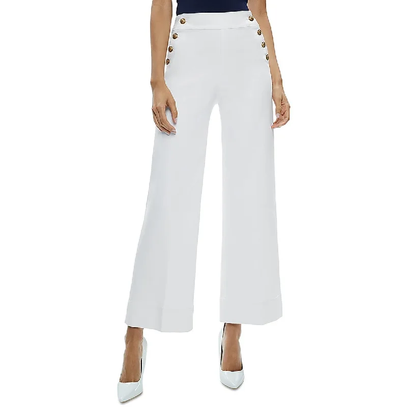 Women's Jodhpurs with Square CollarWomens Mid-Rise Sailor Flared Jeans