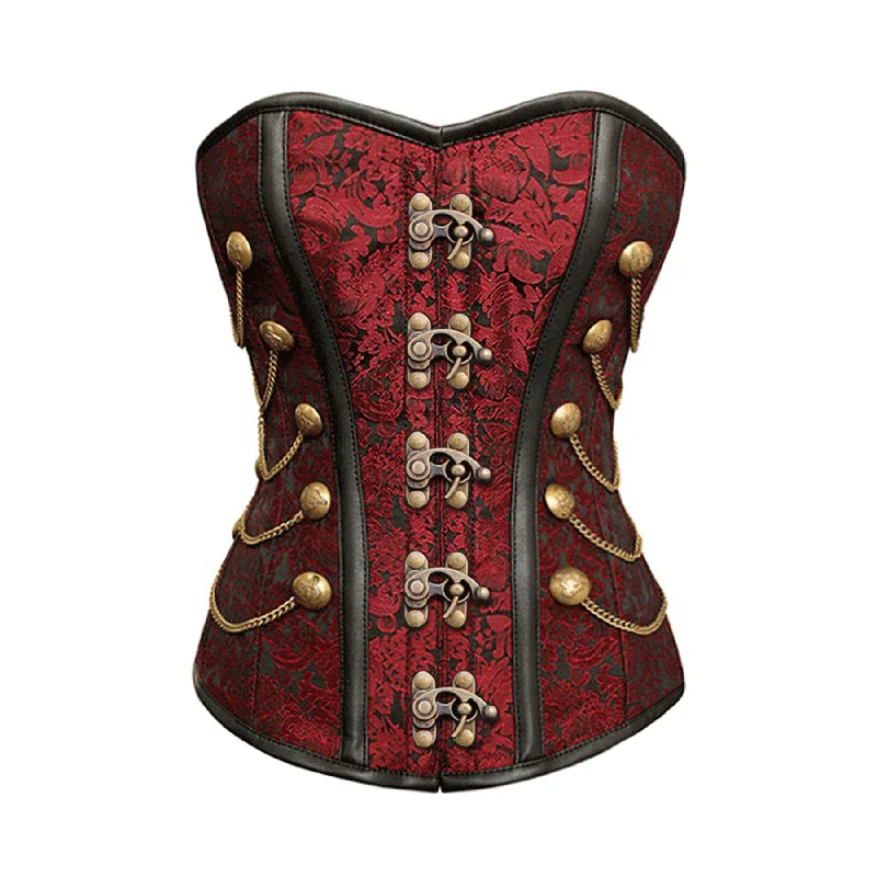 plus-size waist trainer with power mesh for firmnessSharon Steampunk Corset