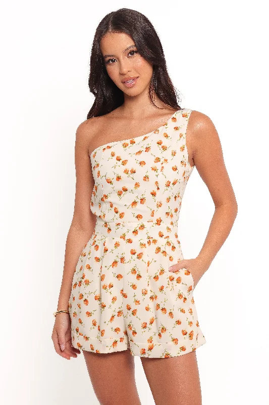 Women's Short-Sleeve JumpsuitsJorja Playsuit - Cream Floral